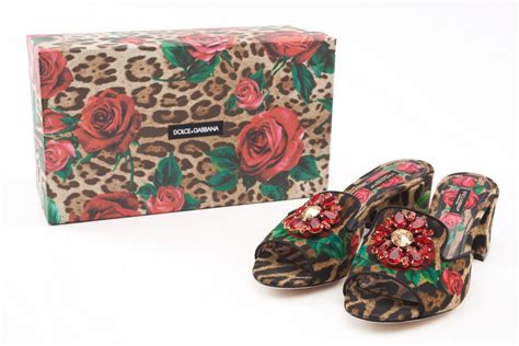 dolce gabbana slides leopard fabric|Leopard.